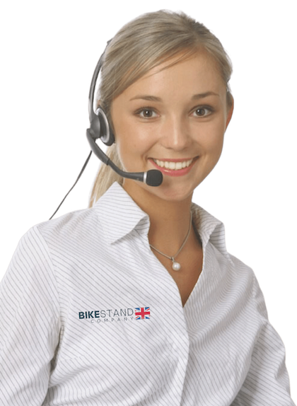 Bike Stand Company customer support team member wearing a headset