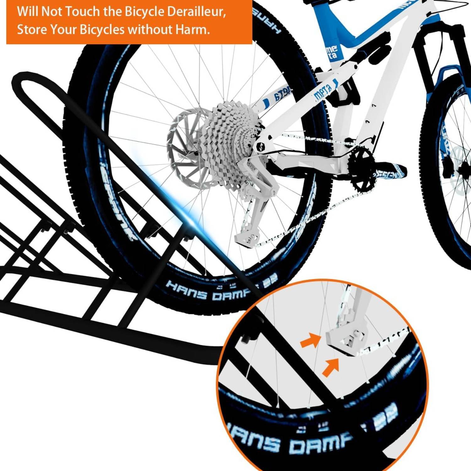 Bike Floor Parking Rack (3 Bike): image 3