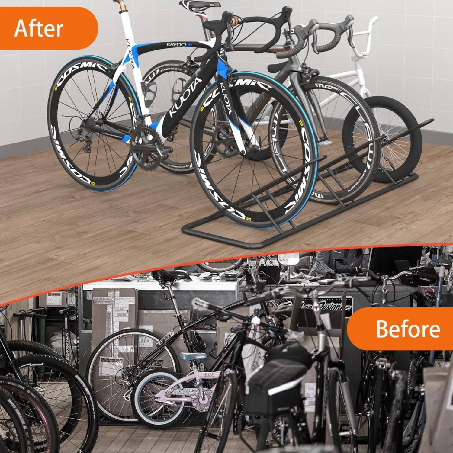 Bike Floor Parking Rack (3 Bike): image 4